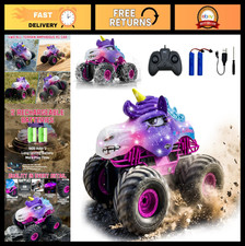 Amphibious Off-Road RC Truck 1:18 Remote Control Car for Kids, LED Lights, 2 Bat