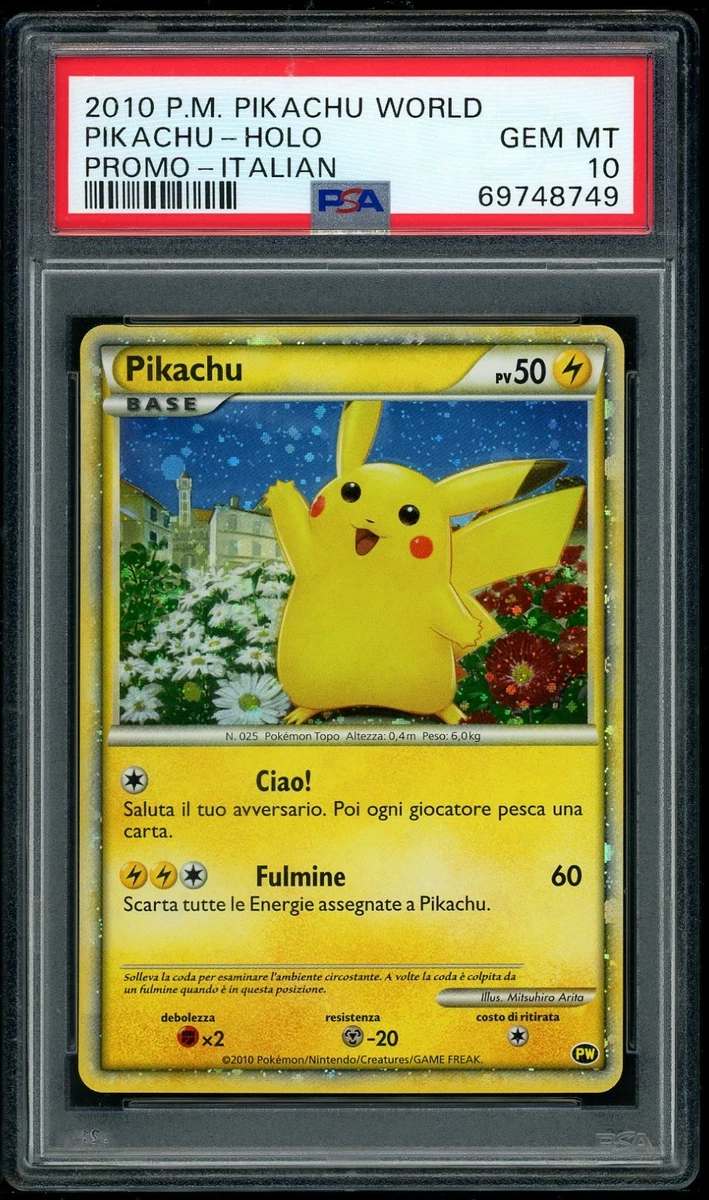 Pikachu Pokémon TCG Professional Sports Authenticator (PSA