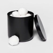 Modern Bath Canister Black