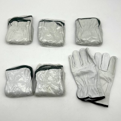 PIP 68-163 Driver Gloves Size Medium Split Cowhide Leather Vending Pks 6 Pairs