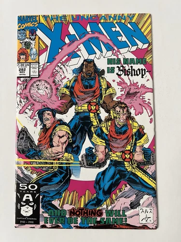 The Uncanny X-Men #282, 1st Cameo and Cover of Bishop, Marvel, 1991, Near Mint