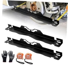 Wheel Alignment Tool, Toe Alignment Tool Plates, Including Tape Measure BLACK