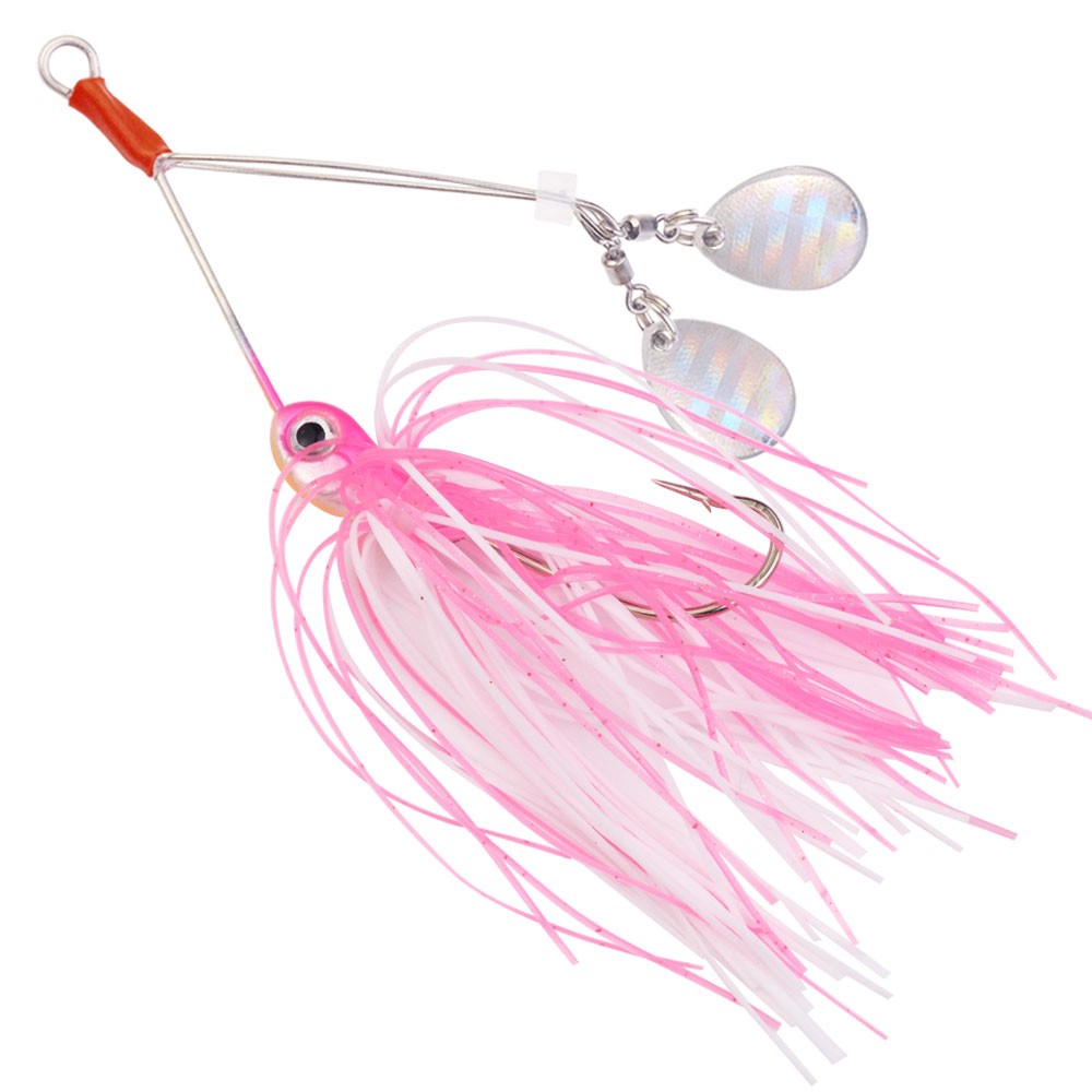 5PCS/Set Spinnerbait Fishing Lure Buzzbait 11g Blade Skirted Bait Spoon Tackle - Image 4