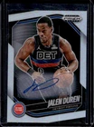 2024-25 Panini Prizm Black Jalen Duren Auto Autograph Silver Prizm #190 Pistons