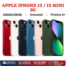 NEW Apple iPhone 13/ 13 Mini 5G 128GB/256GB Unlocked iOS Smartphone Pristine A+