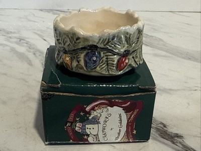 Blue Sky Clay Works Candle Holder Heather Goldminc Christmas Lights Tea Light