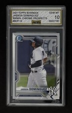 2021 Bowman Chrome Prospects Jasson Dominguez BCP-13 AGS 10