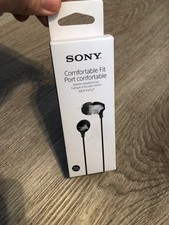 Sony MDREX15LP In-Ear Earbud Headphones Comfortable Fit - Black NEW
