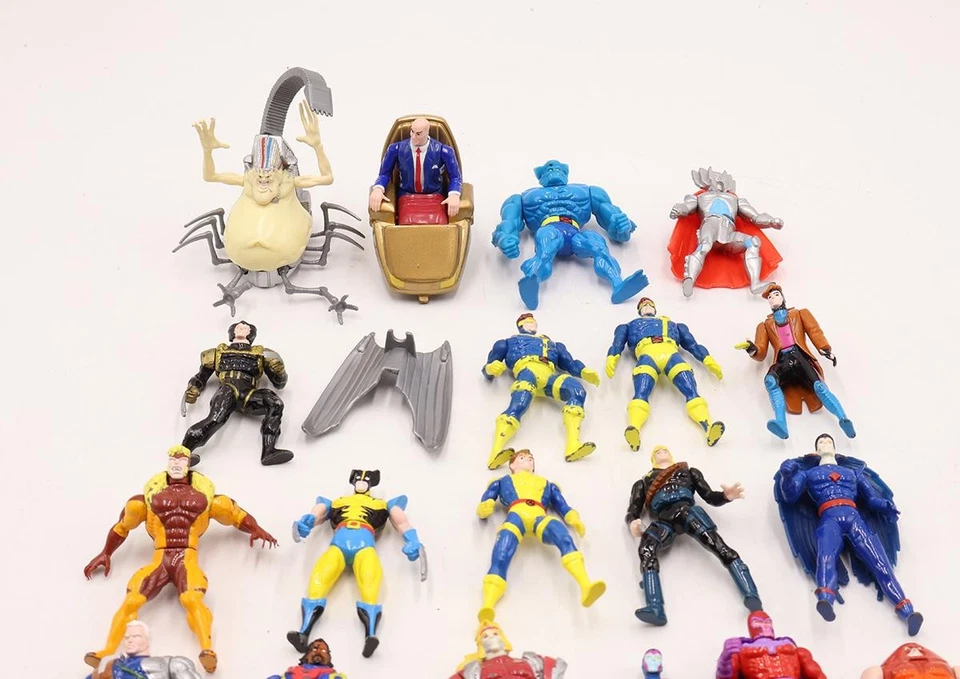 Lote de 20 figuras de acción sueltas de 3" de X-Men Steel Mutants Toy Biz Foto 3 de 3