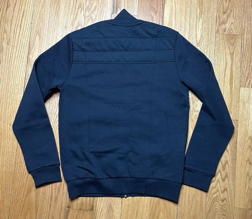 Reiss Hybrid Quilted Zip Through Jacket Coat Navy Felix Freddie Mens Size XS image 10