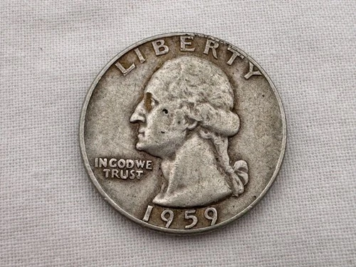 1959 D U.S. Washington Silver Quarter IU-30