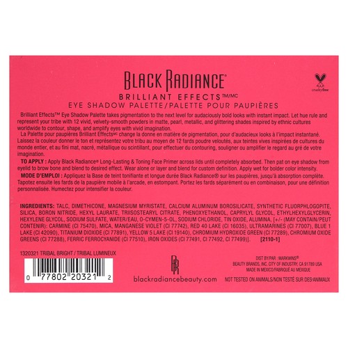 Brilliant Effects, Eye Shadow Palette, Tribal Bright, 0.38 oz (11 g) - Picture 2 of 4
