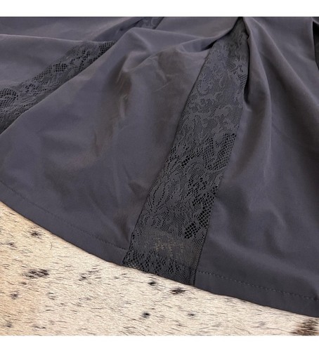 Nike Women's Flex Pleated Lace Inlay Tennis Golf Skort Skirt AV3664 Charcoal M - Picture 5 of 9