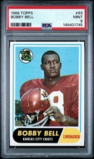 1968 Topps #93 Bobby Bell PSA 9 MINT! Only 1 Graded Higher!!