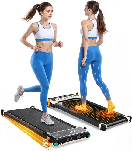 Akluer Walking Pad with Incline, Dual Sided Walking Pad with Foot Massage