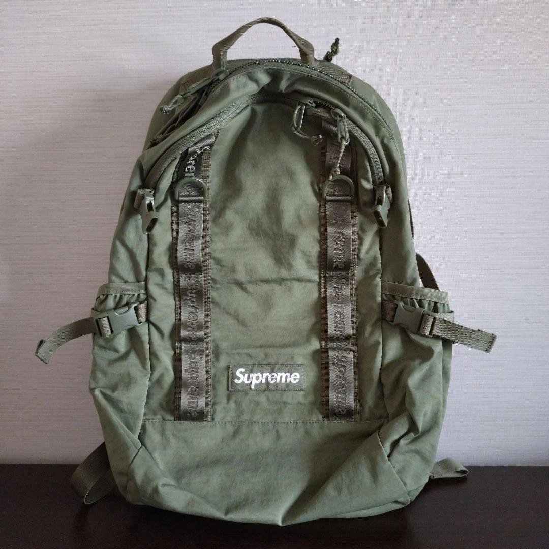 Sac à dos Supreme kaki occasion streetwear bag