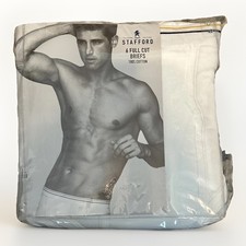 Stafford 6 Pack Men's Briefs Size 42 JC Penney Full Cut Classic Stripes NOS