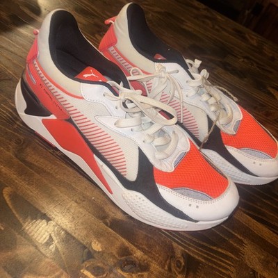 PUMA Men's evoSPEED white neon orange Running Shoes Size 12