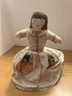 Handmade Reversible Cloth Flip Doll with Blue and Cream Dresses — photo 3