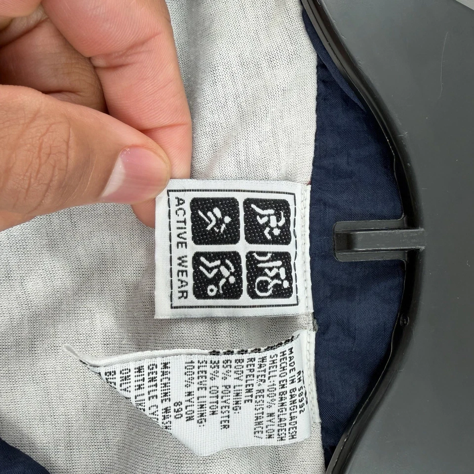 Chaqueta cortavientos Active Wear para hombre gris azul marino borgoña talla XL Y2K de colección Foto 4 de 4