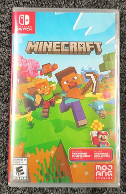 Minecraft - Nintendo Switch - Includes Super Mario Mash-Up - New , A1  