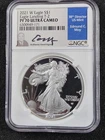 🌟 2021-W American Eagle 1 oz .999 Silver Proof Coin NGC PF70 Edmund Moy SIGNED