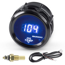 Oil Temp Temperature Gauge Meter Kit 104-302  DC12V 2inch 52mm with for Car T...