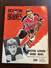 BOSTON BRAVES PROVIDENCE REDS AHL February 5 1972 Program!