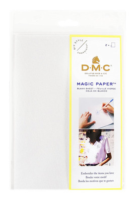 DMC Magic Papier Blanko Blätter (Packung mit 2 Blatt) zum Sticken & Kreuzstich