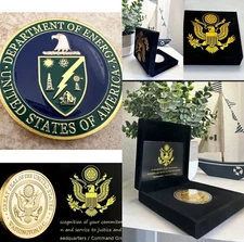 DOE US Department of ENERGY US Government Coin With Retirement Award!