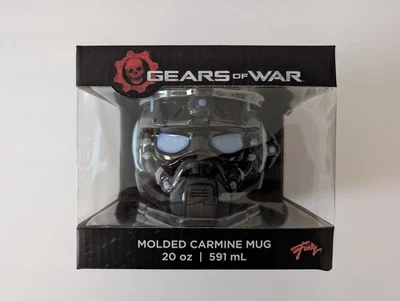 JUST FUNKY Gears of War Molded Carmine Helmet Mug 20 oz | Ceramic Collectible Cup | New