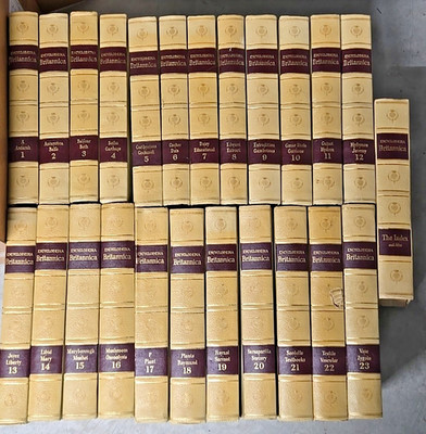 Set of Encyclopedia Britannica 1963 Complete Including Index 24