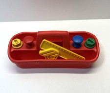 Vintage LITTLE TIKES WORKBENCH CARRY ALONG TOOL BOX, 2 YRS.  PRETEND PLAY