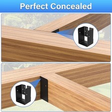 Support de solive dissimulé, installation facile pour balustrade de clôture