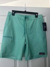 Men  s Vineyard Vines Performance Bathing Suit Size 30 Teal