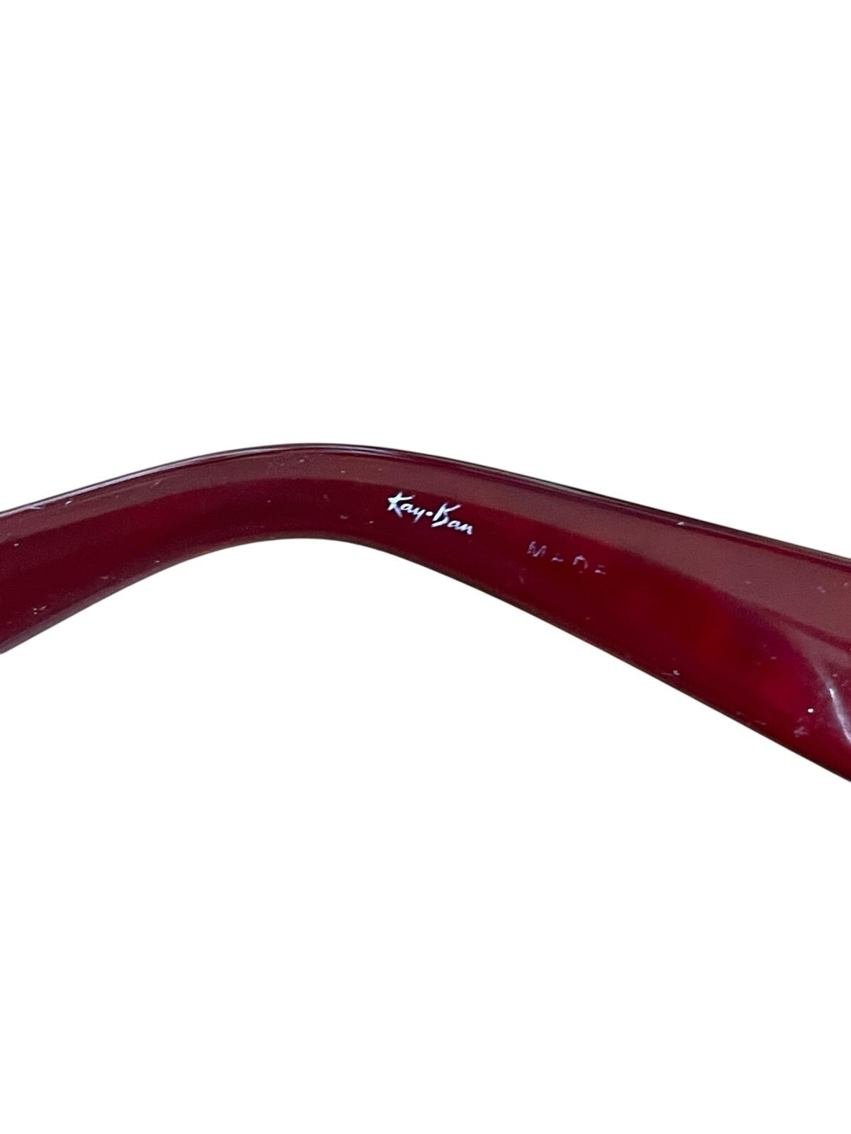 Ray-Ban Sunglasses Red Rectangular Frames Jackie O - image 6