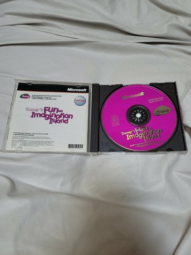 Barney's Fun on Imagination Island PC CD-Rom 1998 Windows Microsoft 7th Level - Picture 3 of 3