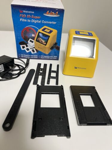 Wolverine Film to Digital Converter F2D Super 20mp 35mm 110 126 4-in-1 - Picture 2 of 10