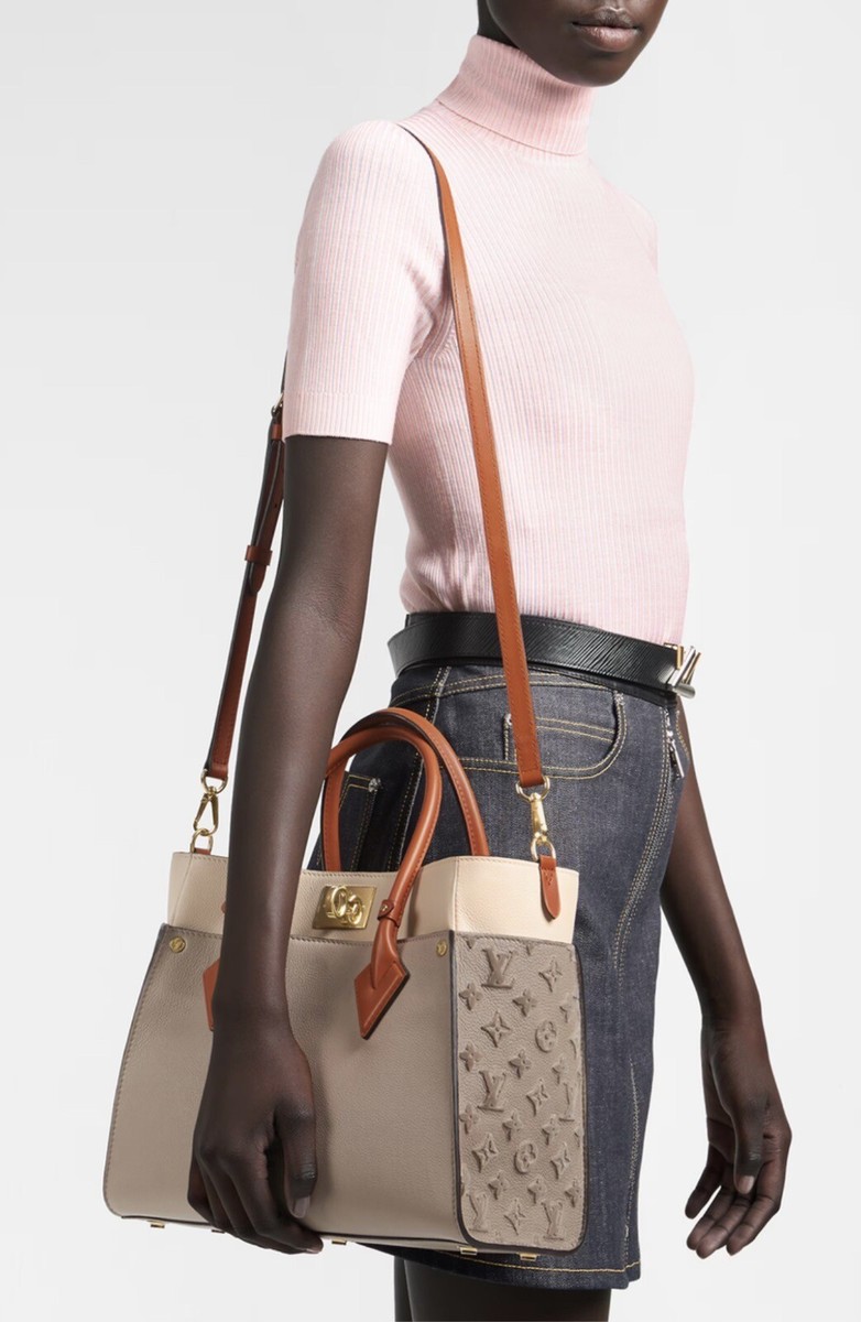 Louis Vuitton ON MY SIDE MM in GALET Color. ITEM# M53825. NEW 