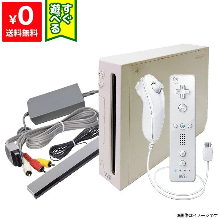 Nintendo Wii System Home Console White Japan RVL-S-WD 2006 Limited Edition  Game