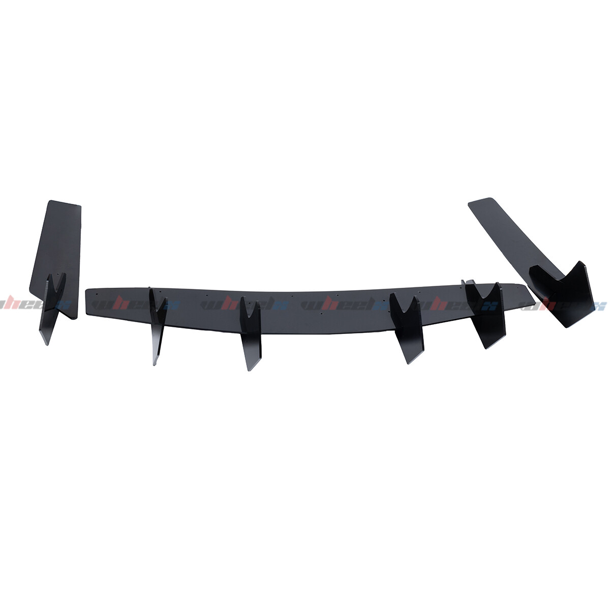 V2 Style Glossy Black Rear Diffuser & Side Splitter For Ford Mustang 2015-2023