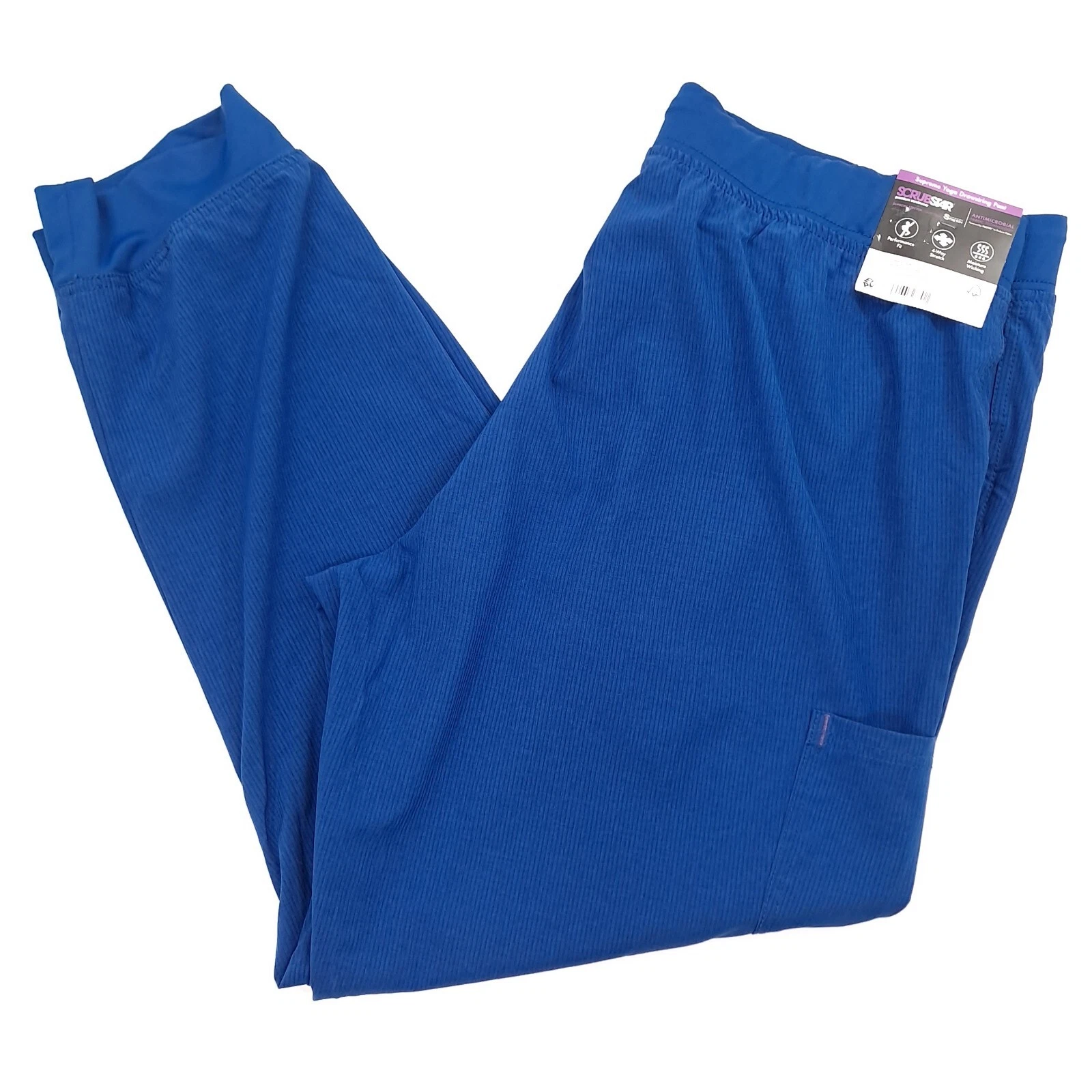 Pantalon femme Scrubstar Supreme Yoga cordon bleu électrique PROTX2 stretch 2XL