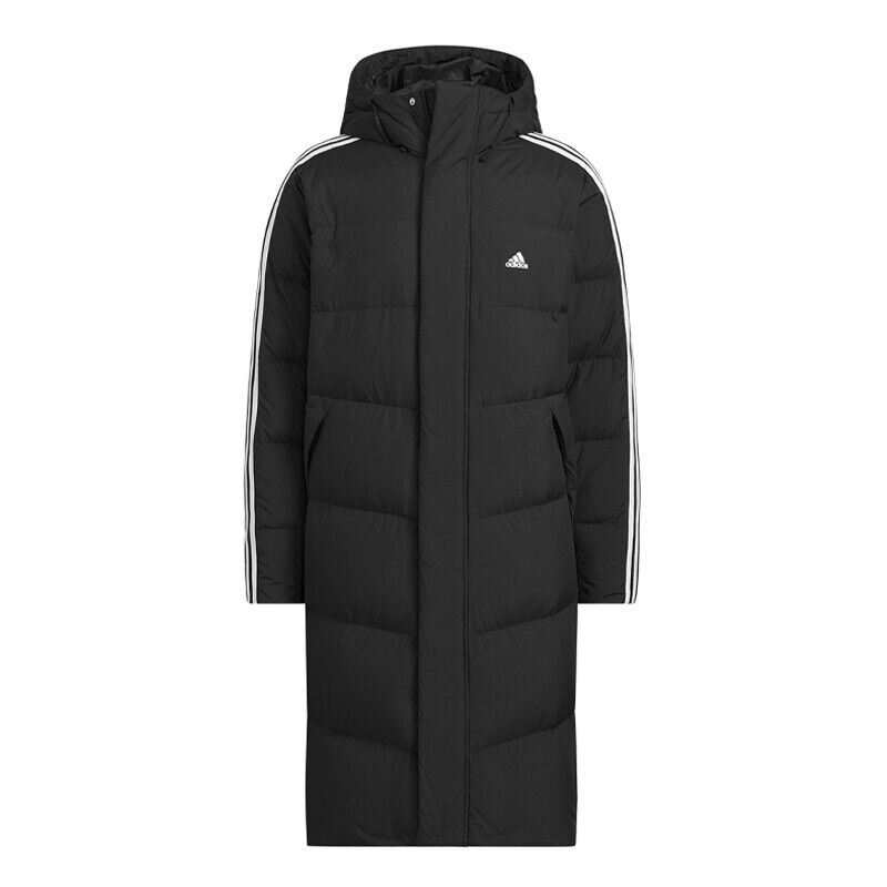 adidas 3S Long Down Coat Men's Sportswear Jacket Casual Top adidas 3S Long Down Coat Men's Sportswear Jacket Casual Top