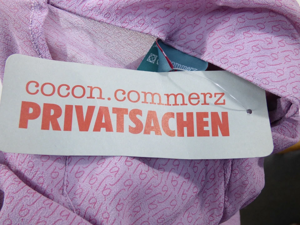 COCON COMMERZ PRIVATSACHEN Seiden Kleid Gr 36 DE / Lila und NEU ( R 5237 ) - Bild 4 von 4