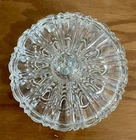 Vintage Covered Candy Dish Anchor Hocking Glass Old Cafe Clear
