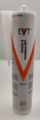 EVT Silikon 310ml Weiß Neutral-System Fenster Anschluss Dichtstoff Kartusche