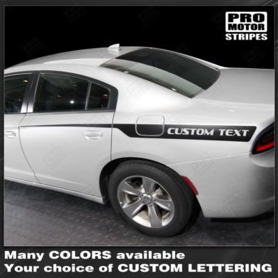 Decals for Dodge Charger 2011-2023 Rear Quarter Side Stripes (Choose Color)