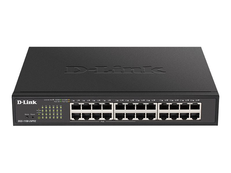D-Link PoE Switch DGS-1100-24P V2 24 Port Interruttore 1 DGS-1100-24PV2/E