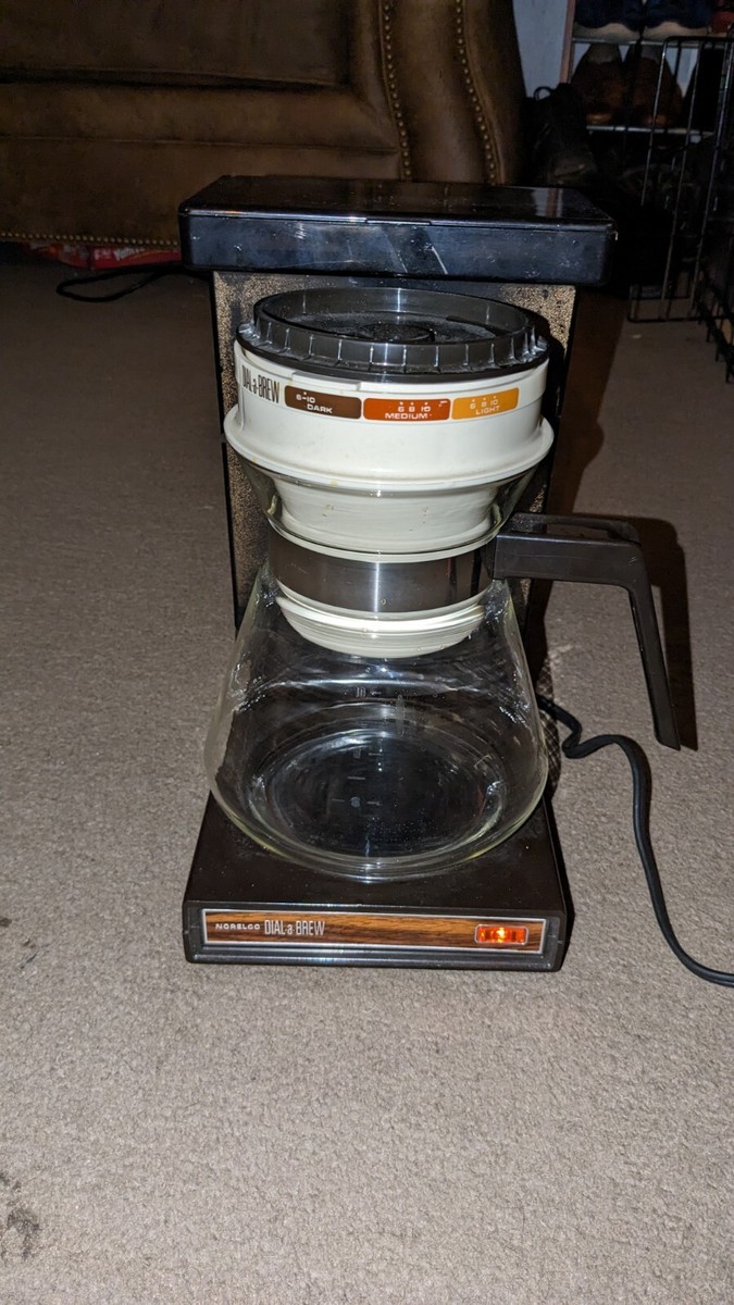 Vintage Norelco Dial a Brew 12 Cup Drip Coffee Maker System HB5140