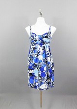 Ann Taylor LOFT Women's Dress, Size 4, Blue Multicolor, 100% Cotton